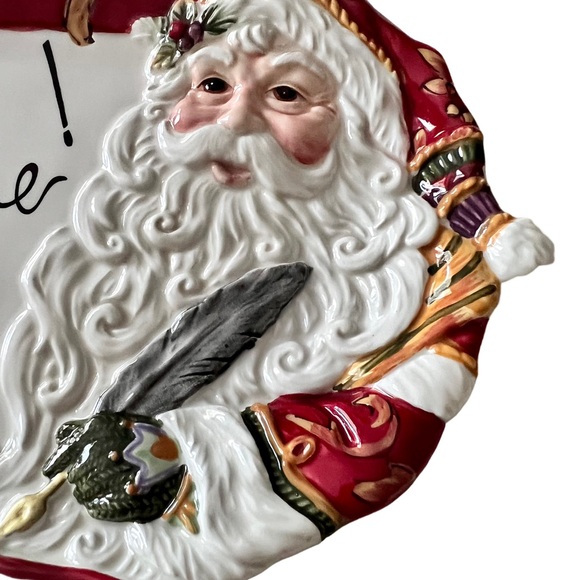 Fitz and Floyd Regal Holiday Sentiment Tray. - Picture 7 of 14